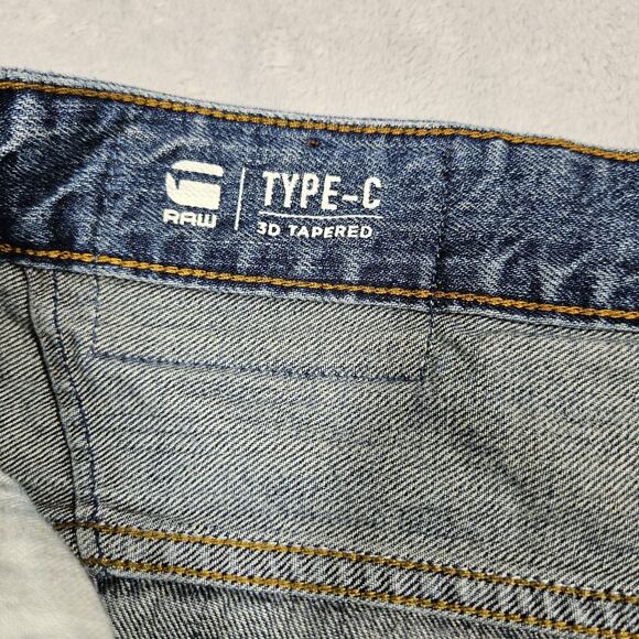 G-Star Raw Jeans Mens Size 30x29* Type C 3D Tapered Distressed Pharrell Williams - Picture 5 of 16